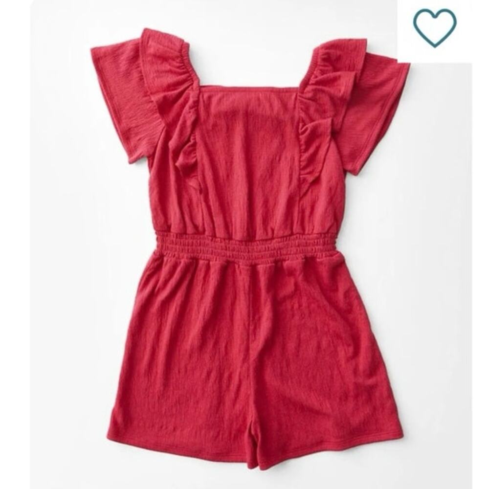 Buckle Willow & Root Ruffle Romper